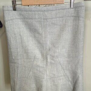 BCBG Grey Stretch Fishtail Pencil Skirt